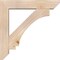 Ekena Millwork Imperial Slat Smooth Bracket w/ Offset Brace, Douglas Fir, 7 1/2"W x 38"D x 38"H BKT0806X38X38IMP06SDF - alternate 3